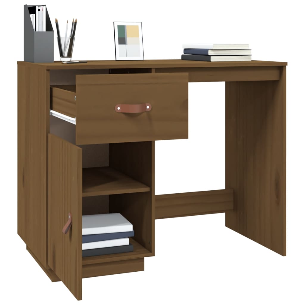 Bureau 95x50x75 cm massief grenenhout