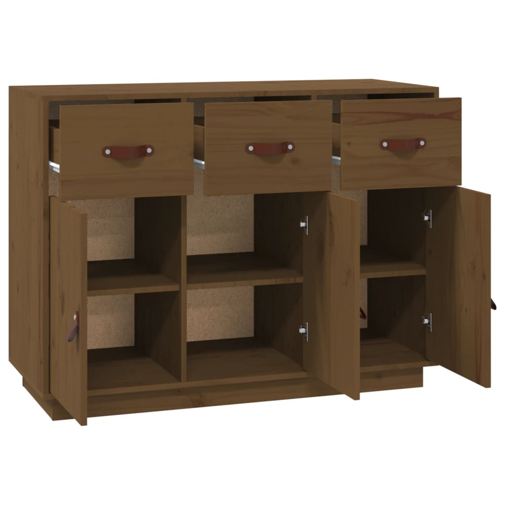 Dressoir 100x40x75 cm massief grenenhout