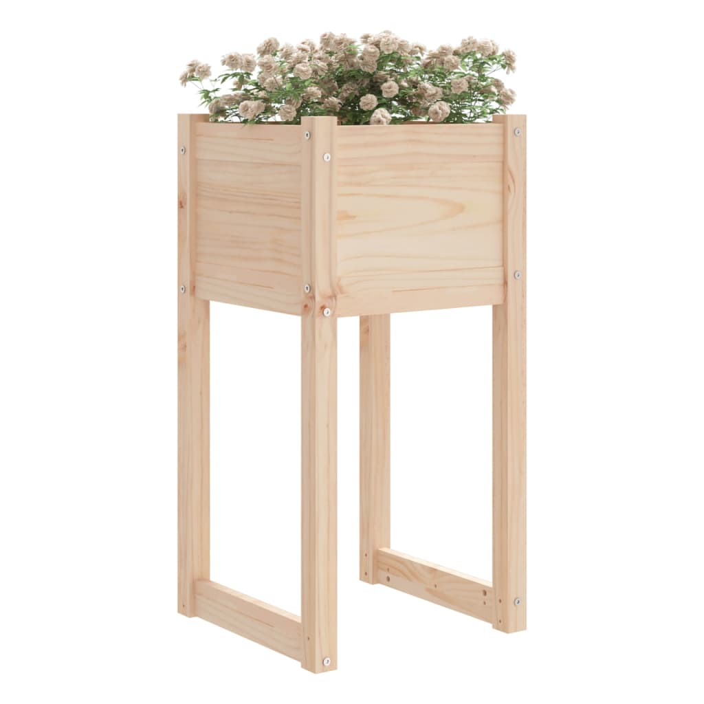 Plantenbakken 2 st 40x40x52,5 cm massief grenenhout