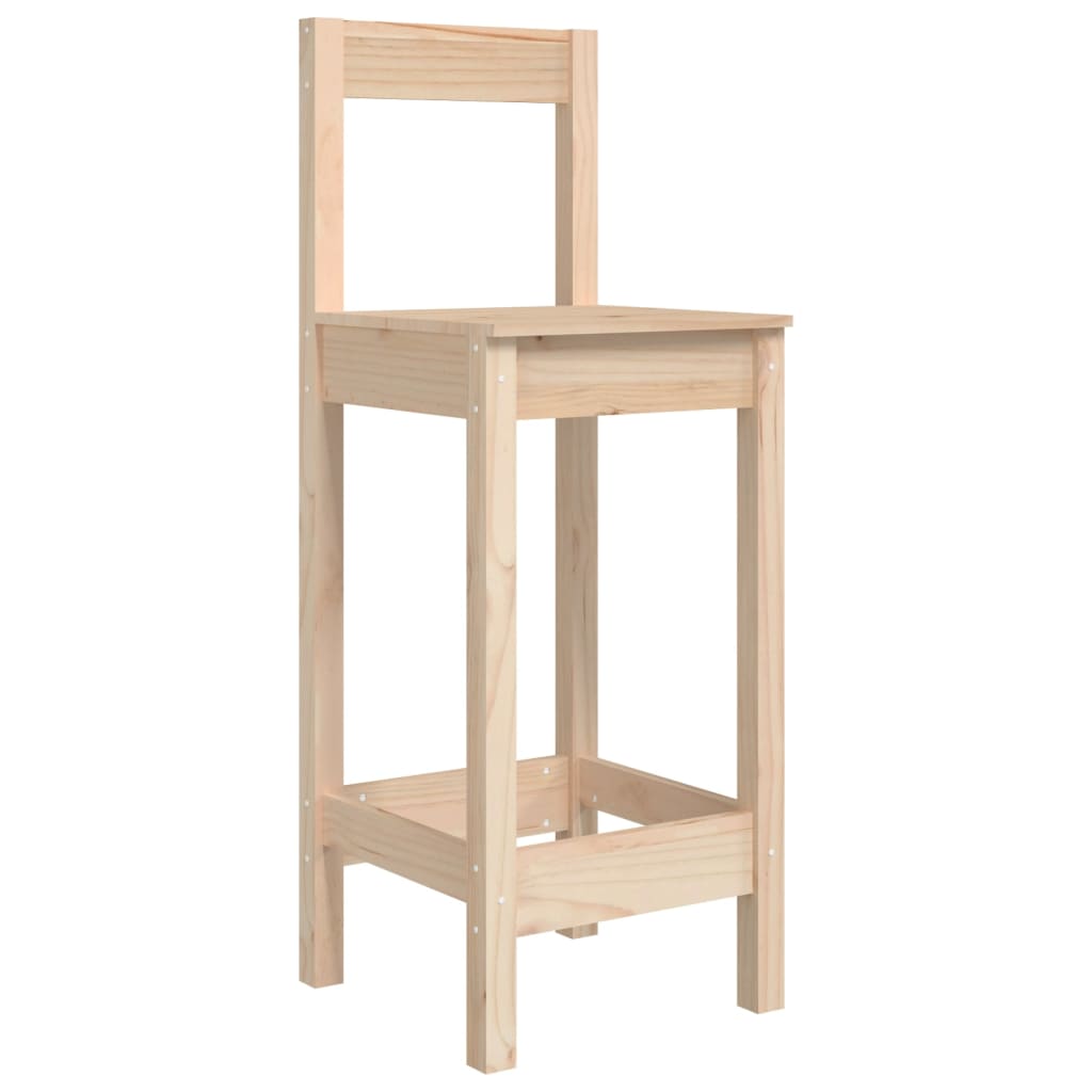 Barstoelen 2 st 40x41,5x112 cm massief grenenhout