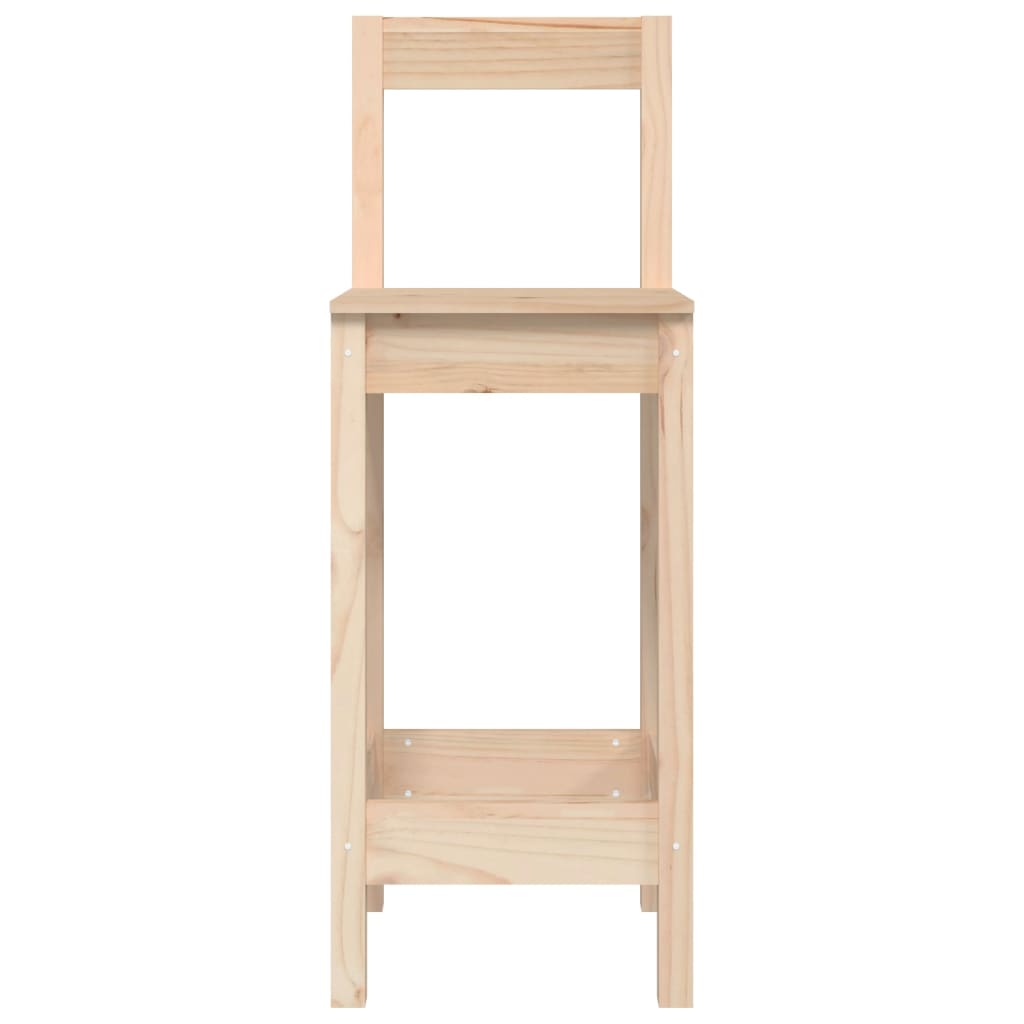 Barstoelen 2 st 40x40x78 cm massief grenenhout