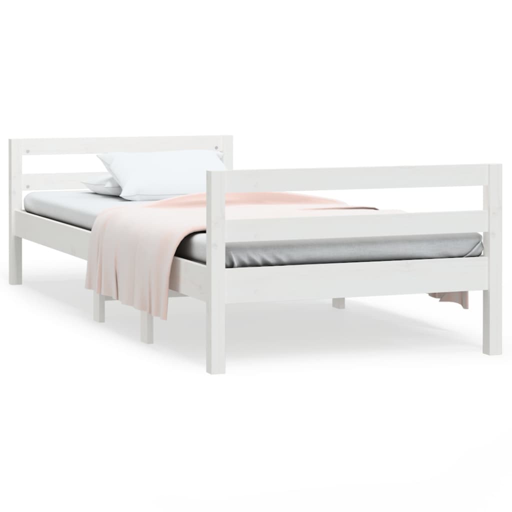 Bedframe 75x190 cm massief grenenhout