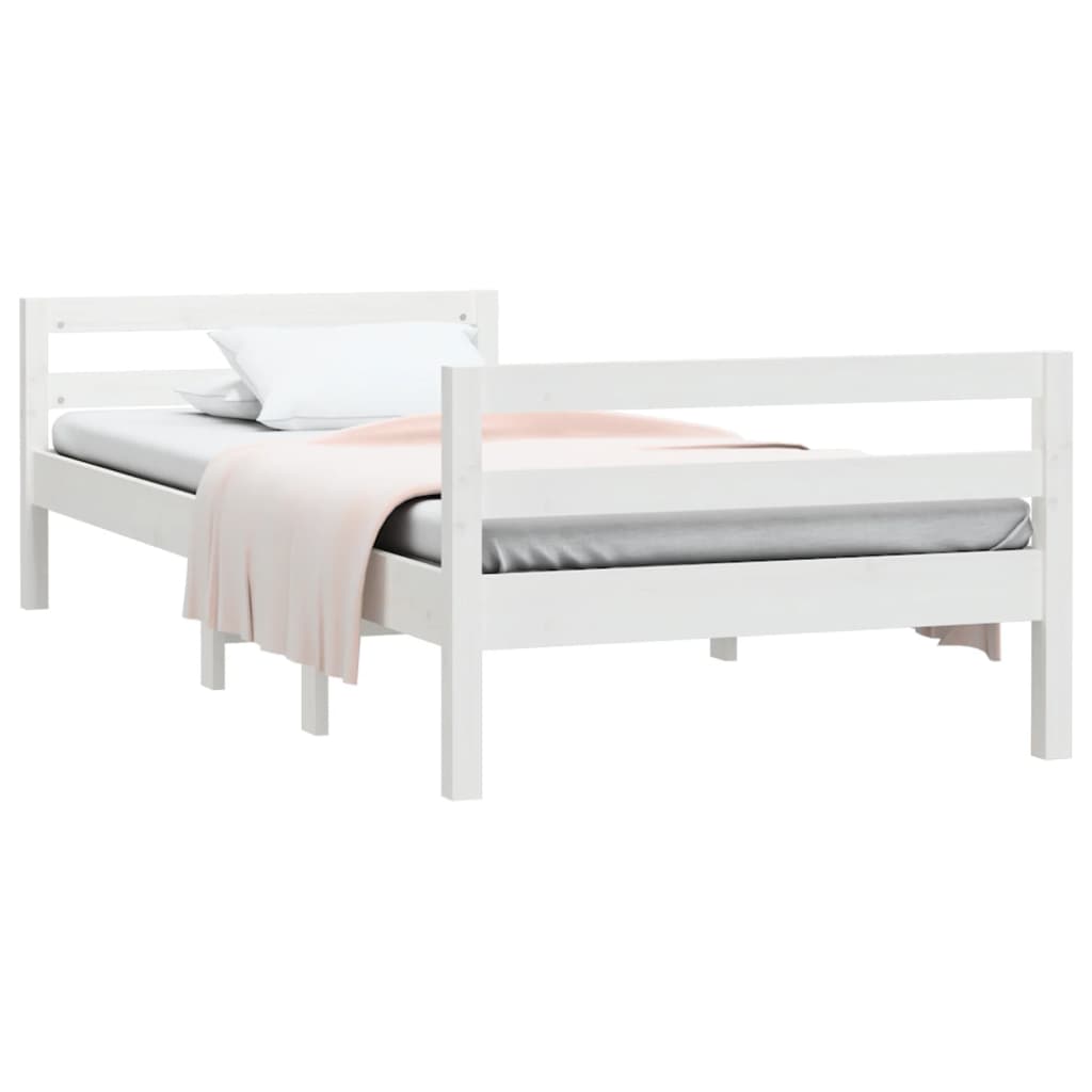 Bedframe 75x190 cm massief grenenhout