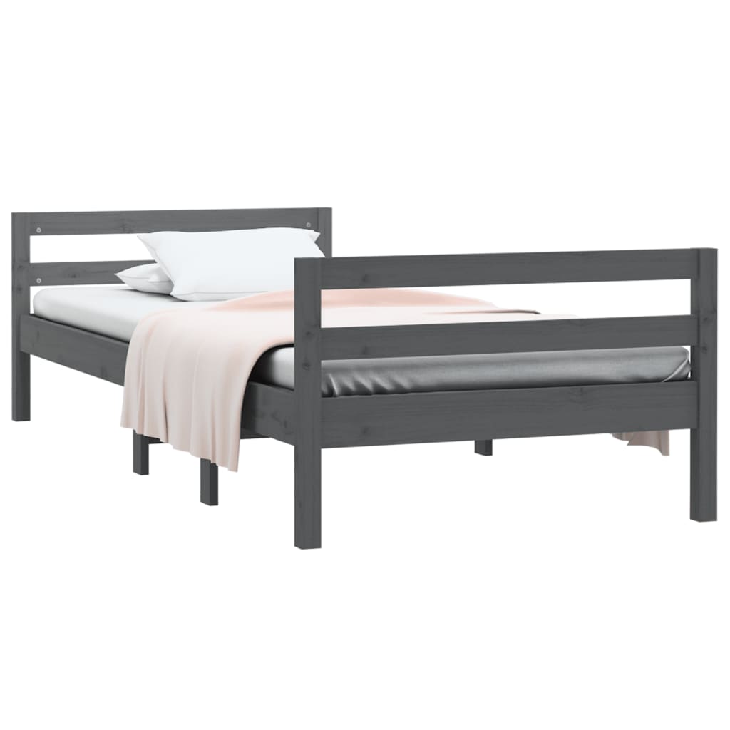 Bedframe 75x190 cm massief grenenhout