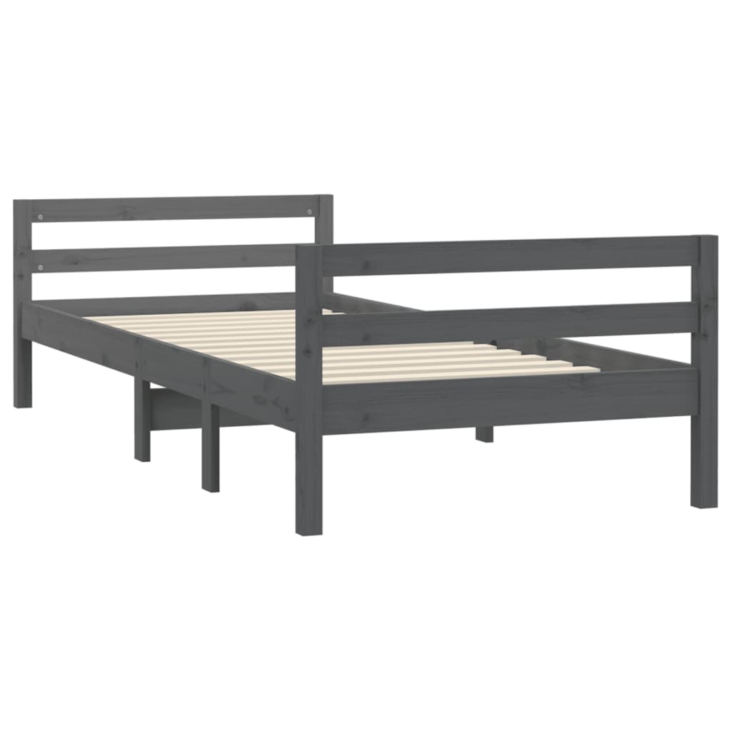 Bedframe 75x190 cm massief grenenhout