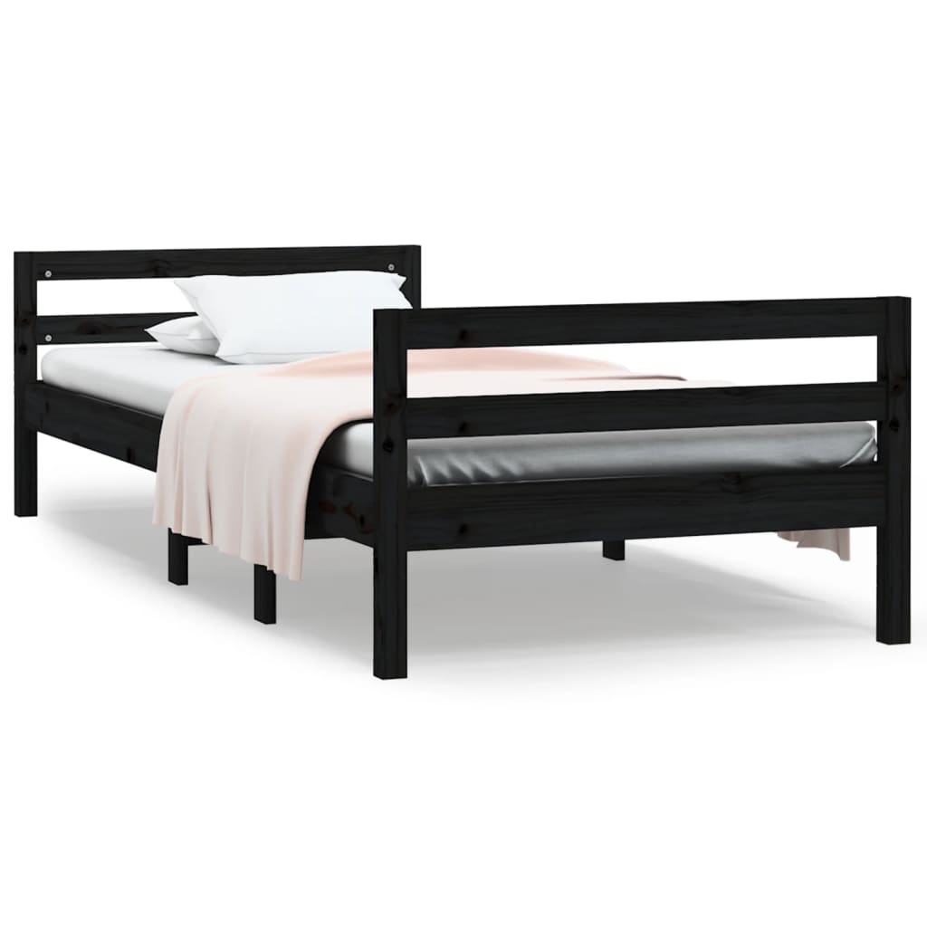 Bedframe 75x190 cm massief grenenhout