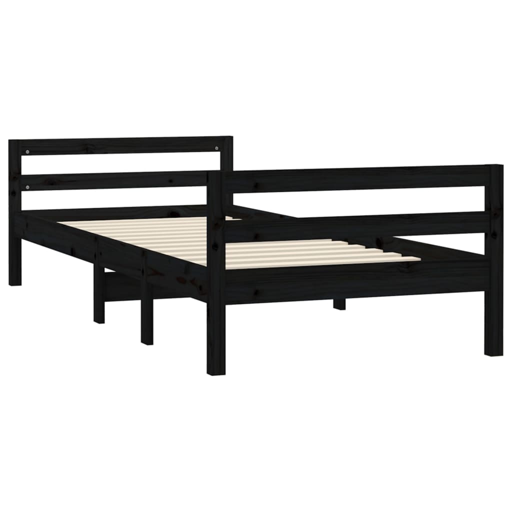 Bedframe 75x190 cm massief grenenhout