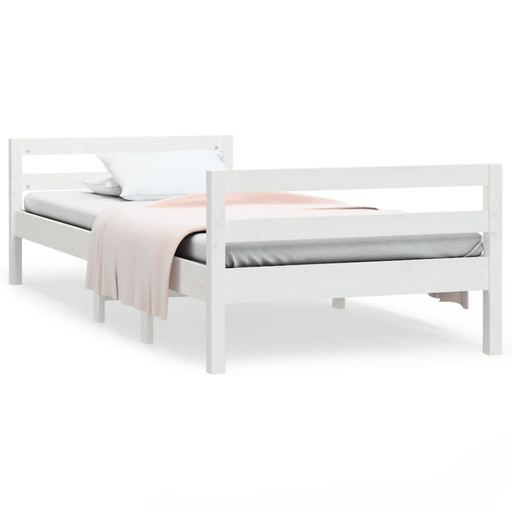 Bedframe 75x190 cm massief grenenhout