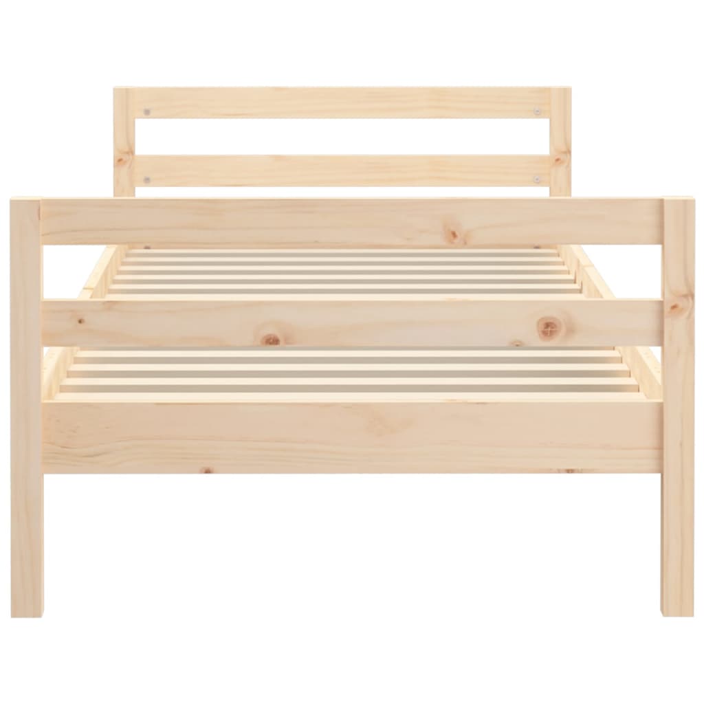 Bedframe 75x190 cm massief grenenhout