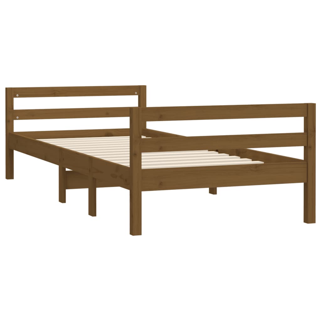 Bedframe 75x190 cm massief grenenhout