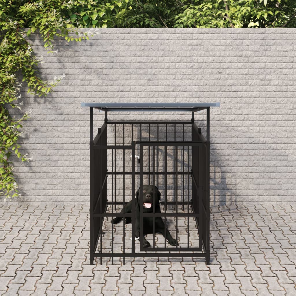 Hondenkennel voor buiten 13,14 m² staal