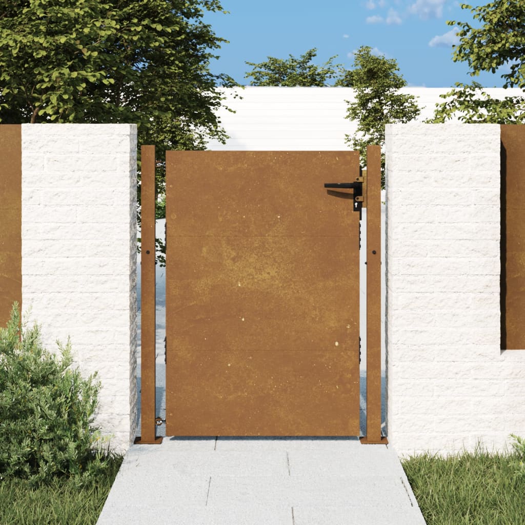 Poort 105x155 cm cortenstaal