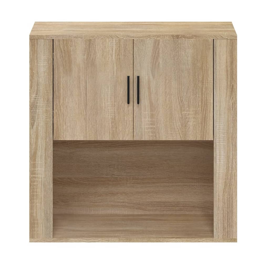 Wandkast 80x33x80 cm bewerkt hout