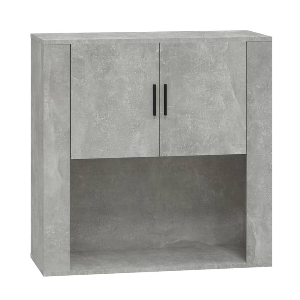 Wandkast 80x33x80 cm bewerkt hout eikenkleurig