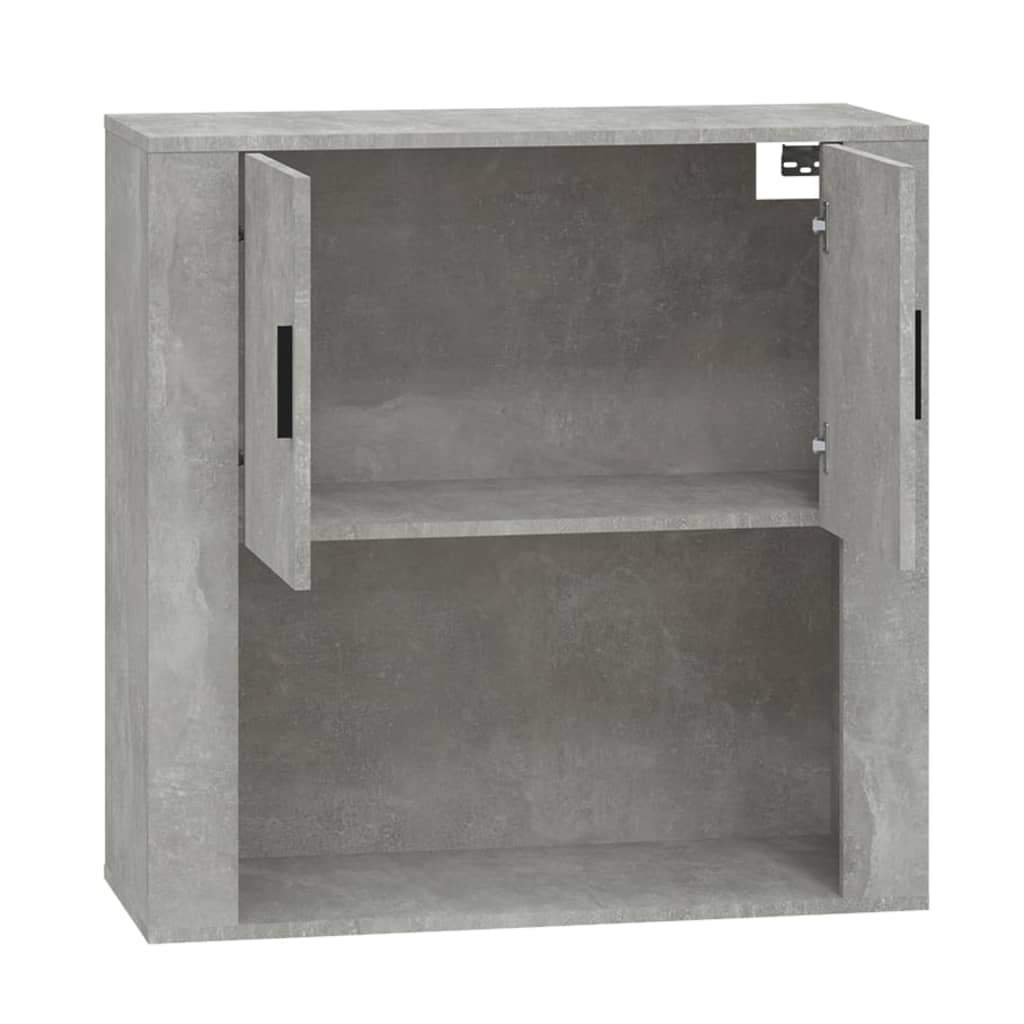 Wandkast 80x33x80 cm bewerkt hout eikenkleurig