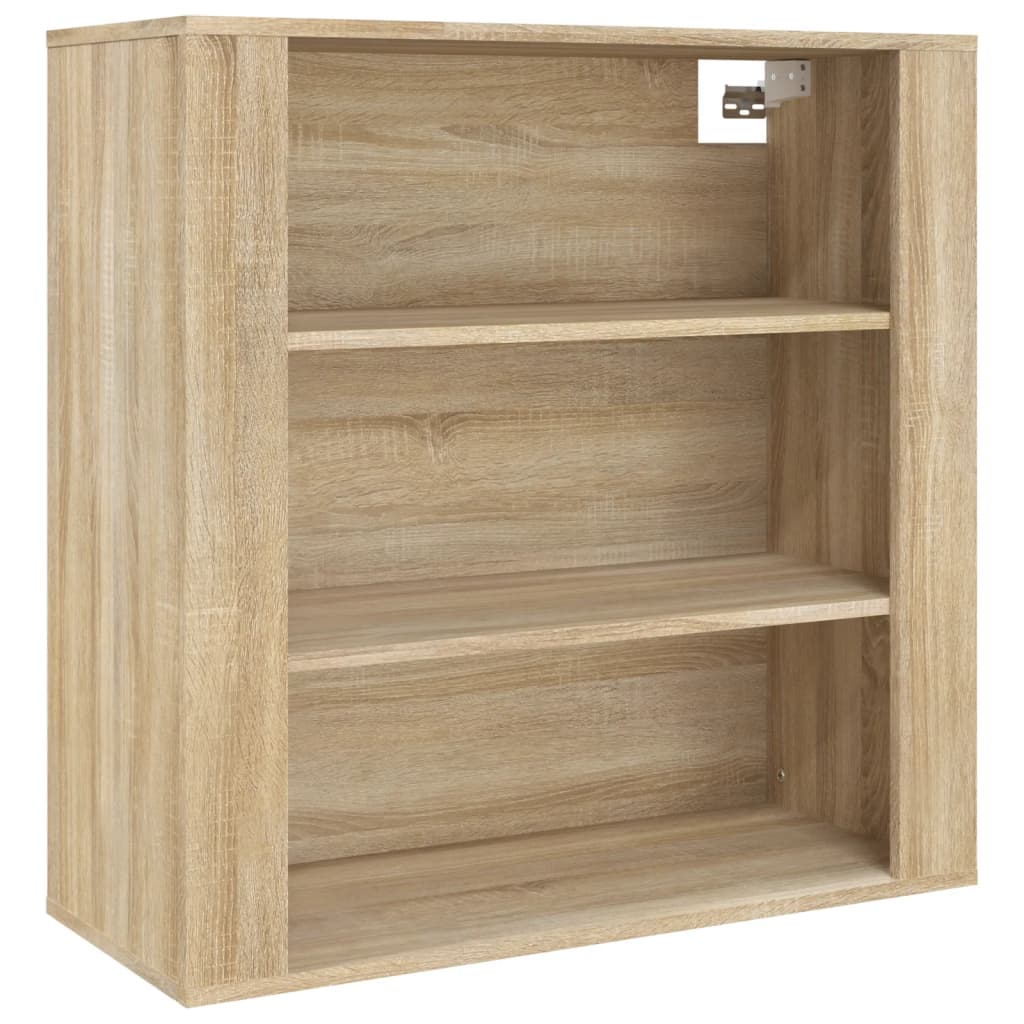 Wandkast 80x33x80 cm bewerkt hout