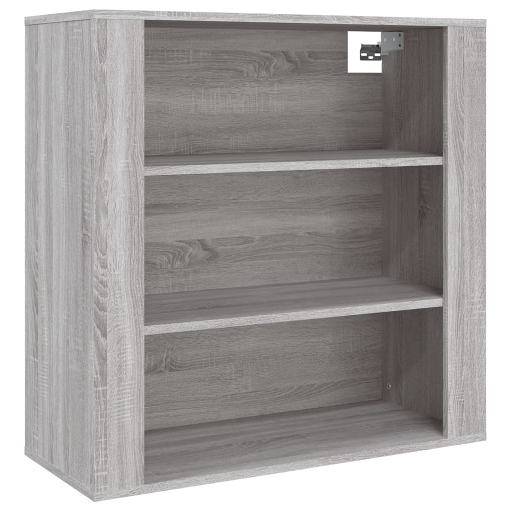 Wandkast 80x33x80 cm bewerkt hout