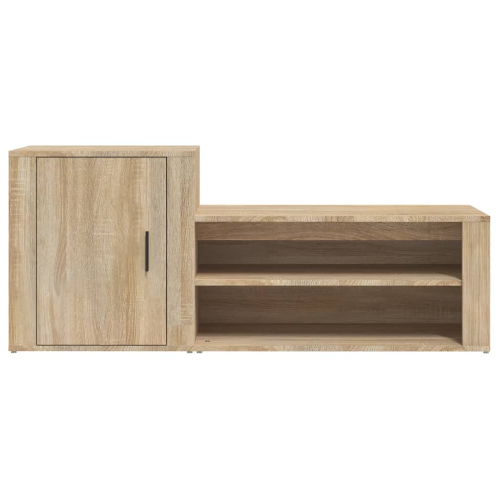 Schoenenkast 130x35x54 cm bewerkt hout