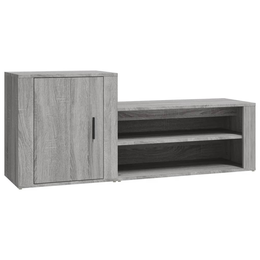 Schoenenkast 130x35x54 cm bewerkt hout