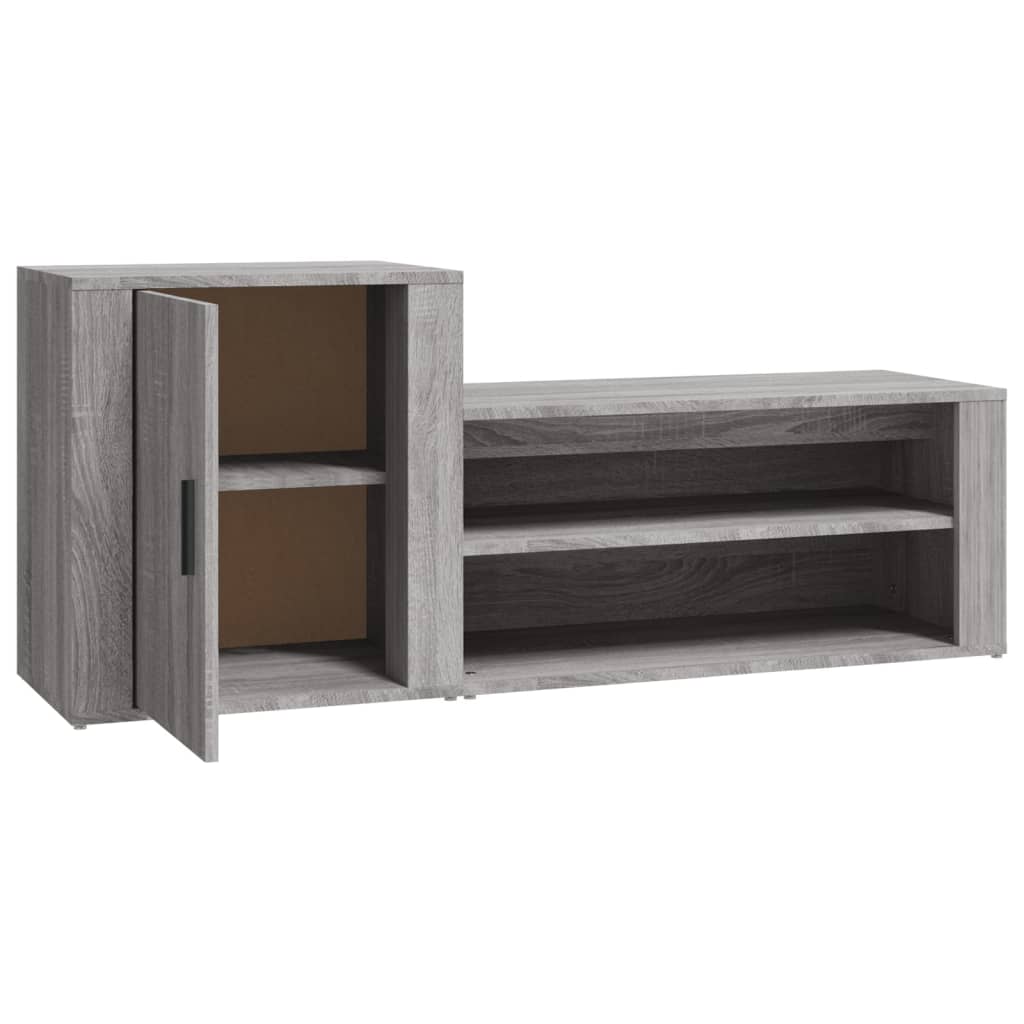 Schoenenkast 130x35x54 cm bewerkt hout