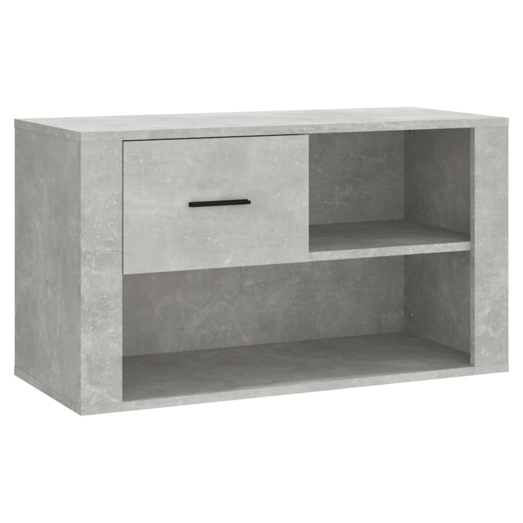 Schoenenkast 80x35x45 cm bewerkt hout eikenkleurig