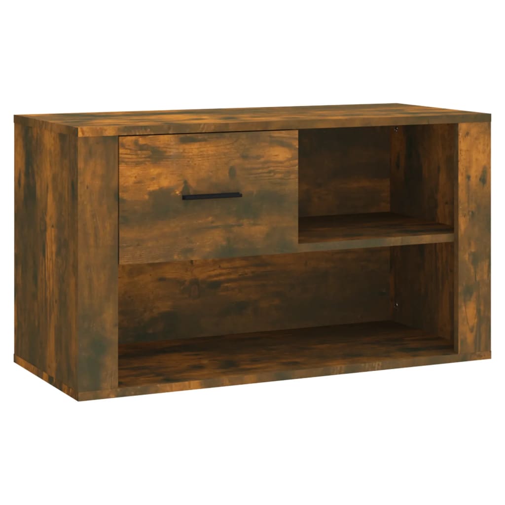 Schoenenkast 80x35x45 cm bewerkt hout