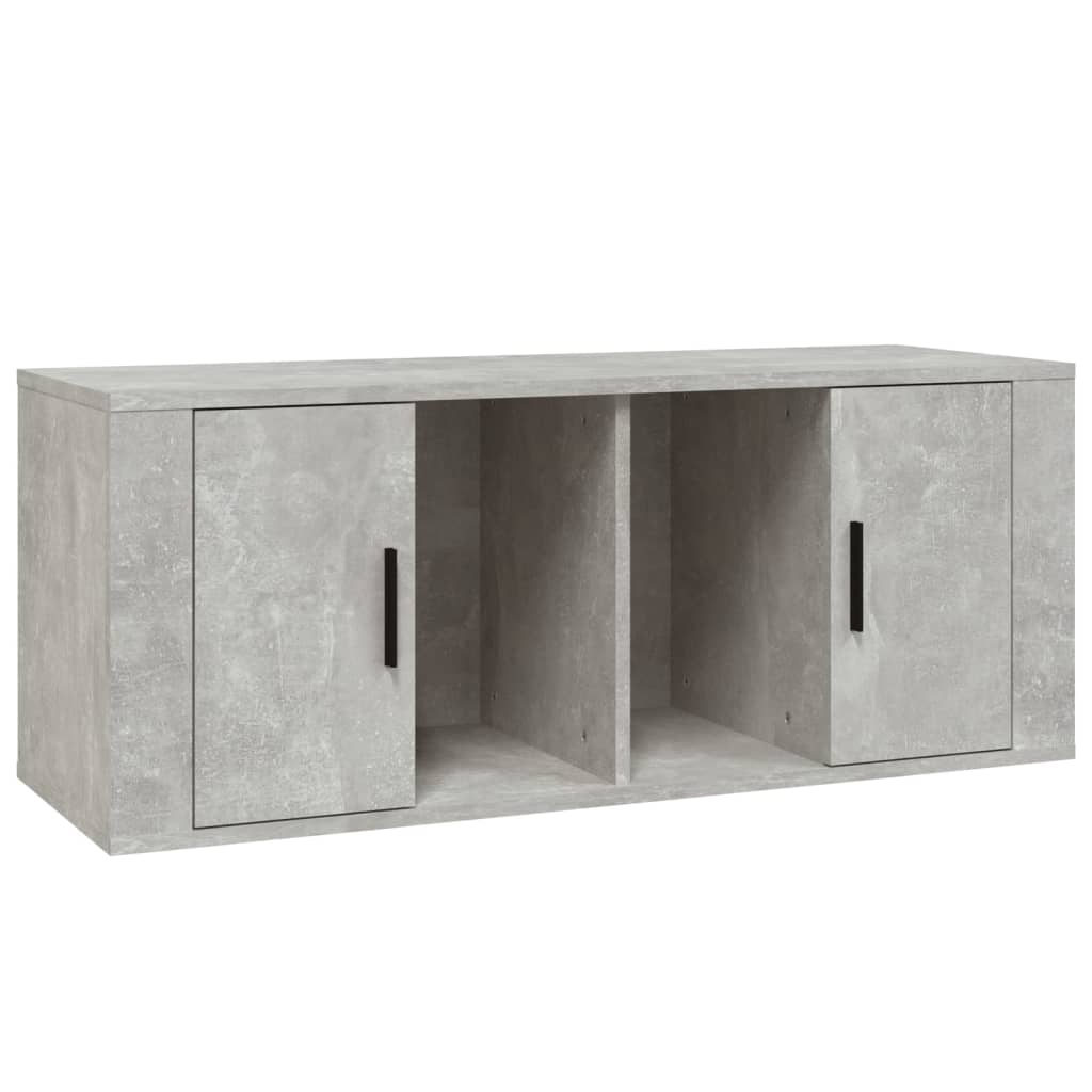 Tv-meubel 100x35x40 cm bewerkt hout eikenkleurig