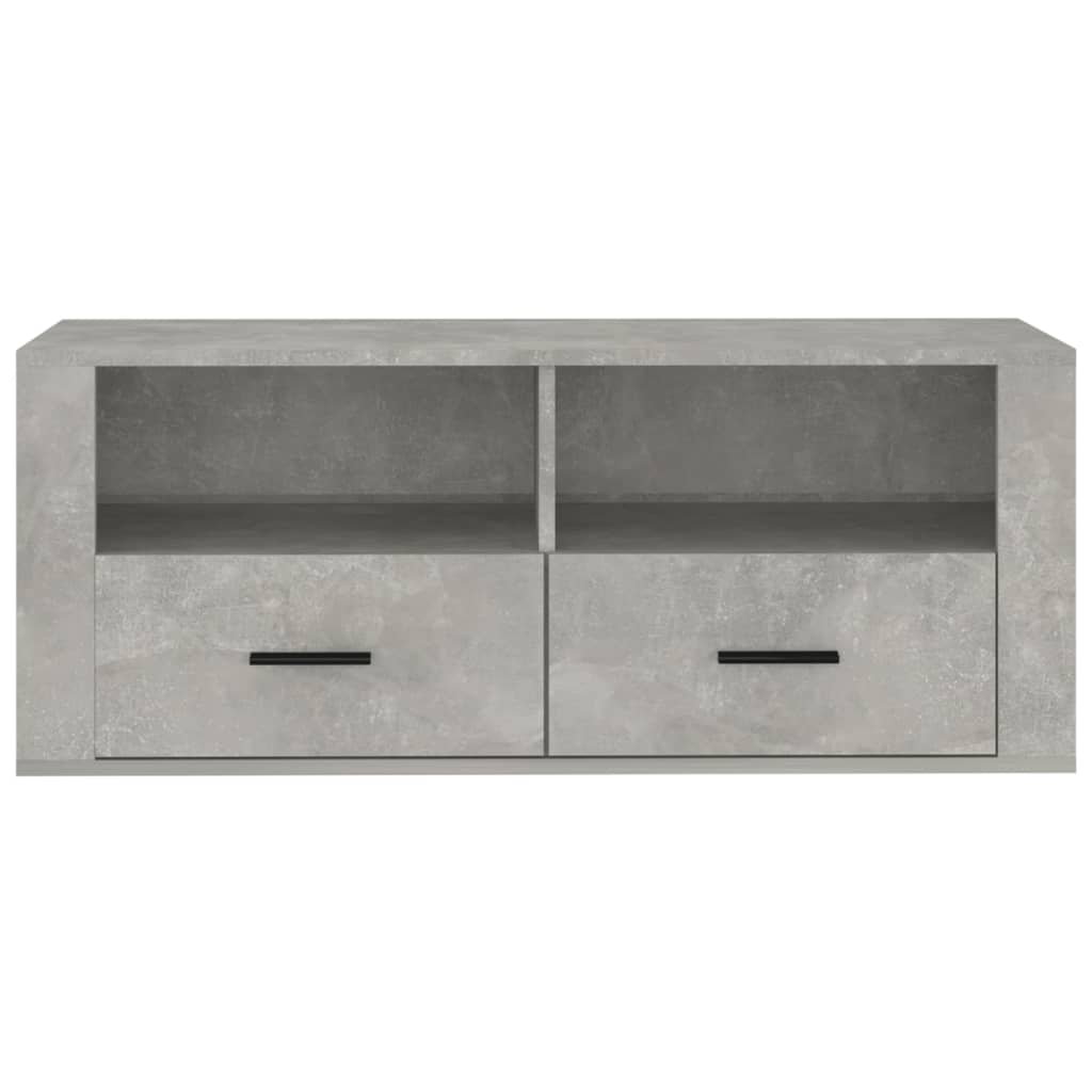 Tv-meubel 100x35x40 cm bewerkt hout bruin eikenkleur