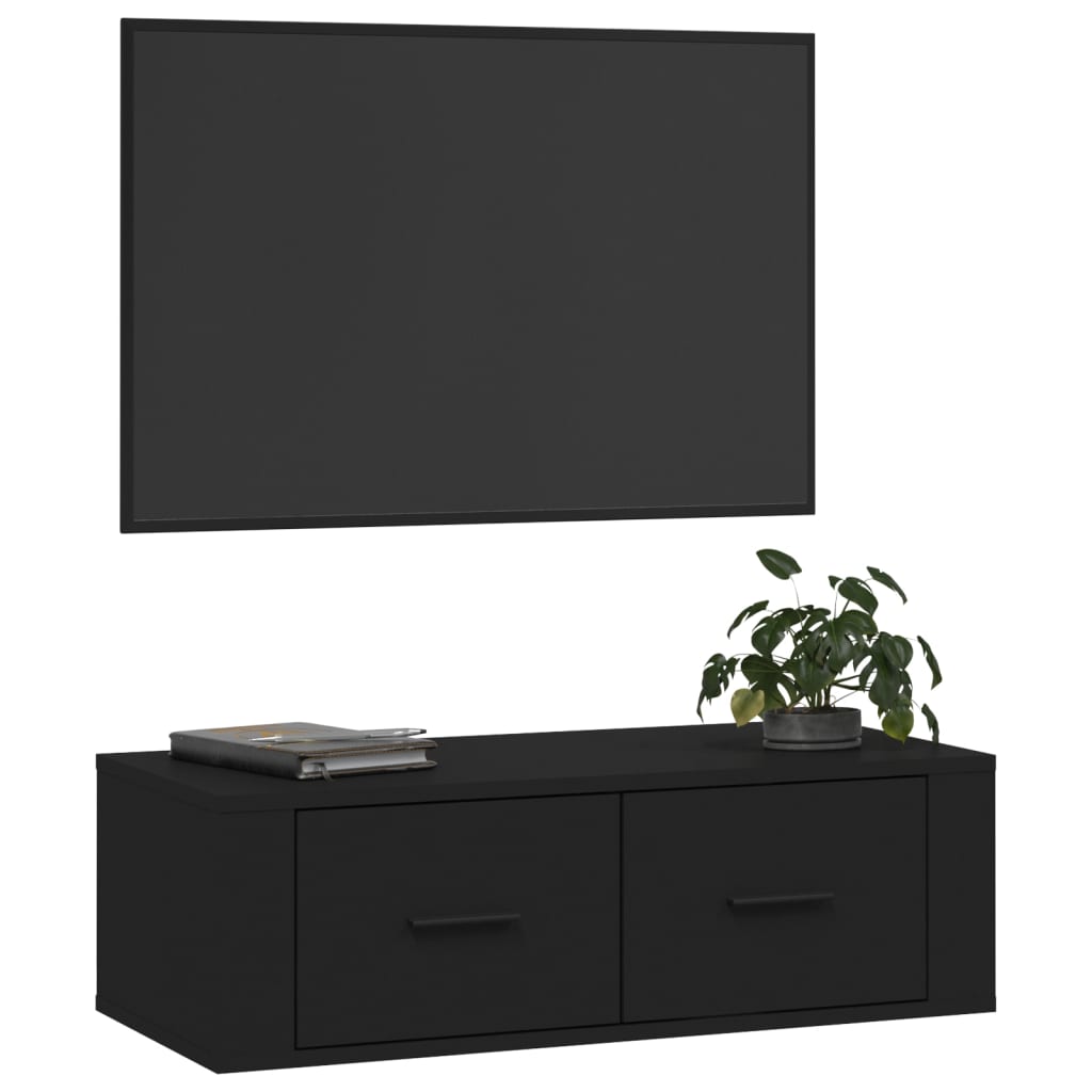 Tv-hangmeubel 80x36x25 cm bewerkt hout