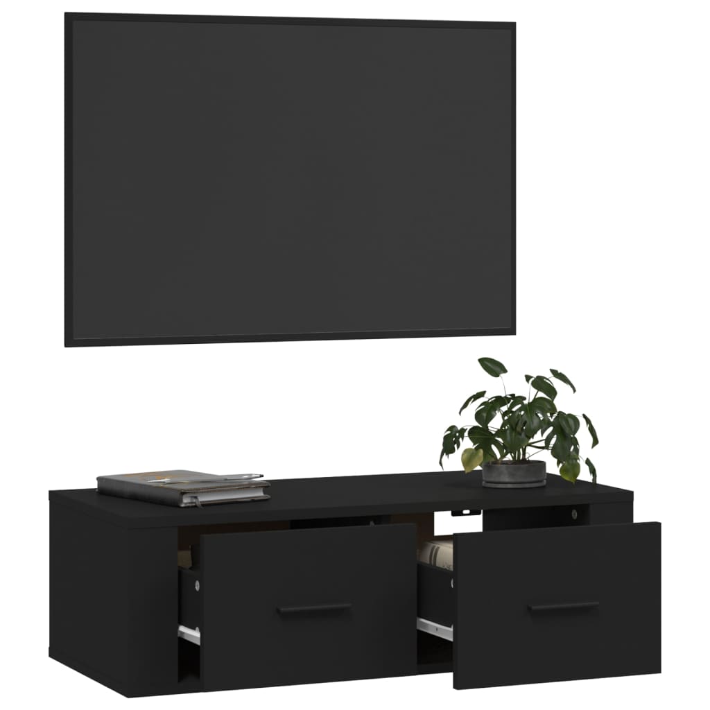 Tv-hangmeubel 80x36x25 cm bewerkt hout