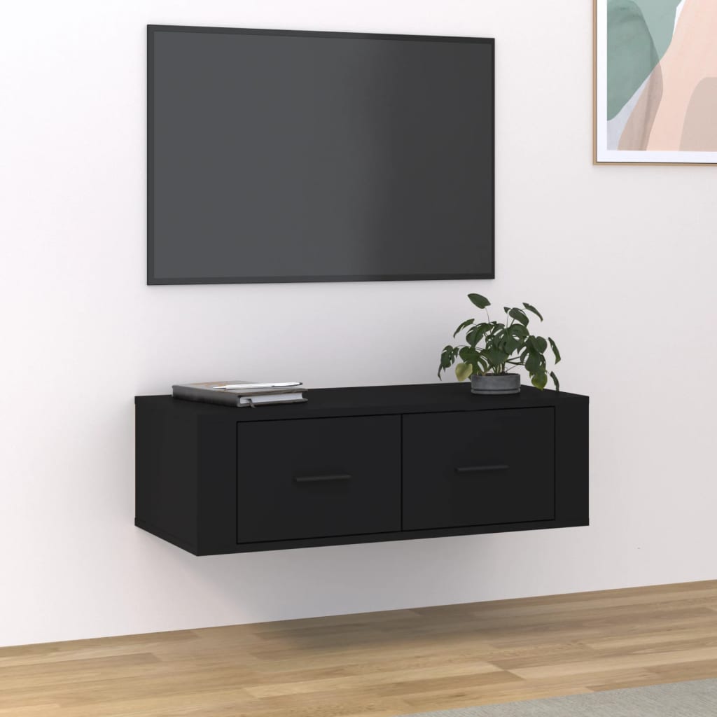 Tv-hangmeubel 80x36x25 cm bewerkt hout