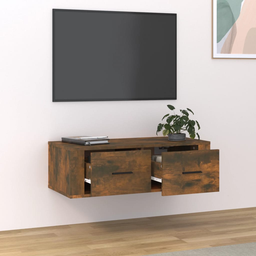 Tv-hangmeubel 80x36x25 cm bewerkt hout