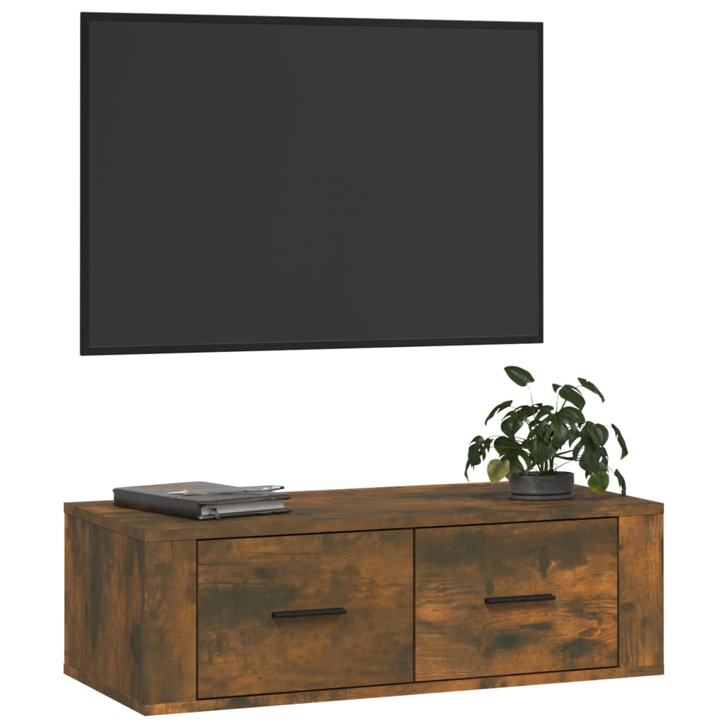 Tv-hangmeubel 80x36x25 cm bewerkt hout