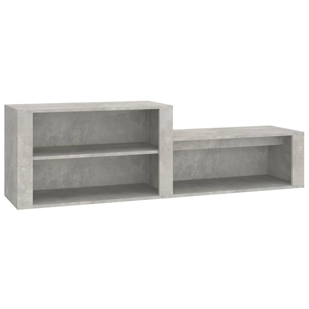 Schoenenkast 150x35x45 cm bewerkt hout eikenkleurig