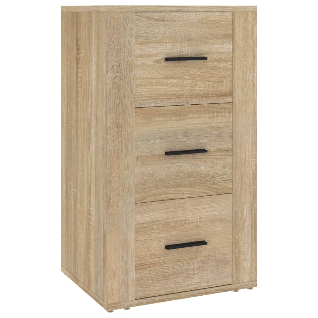 Dressoir 40x33x70 cm bewerkt hout eikenkleurig