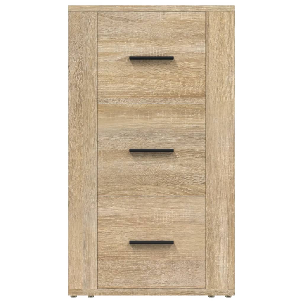 Dressoir 40x33x70 cm bewerkt hout eikenkleurig