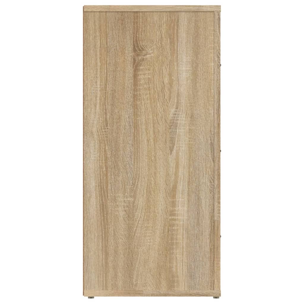 Dressoir 40x33x70 cm bewerkt hout eikenkleurig