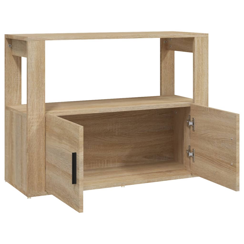 Dressoir 80x30x60 cm bewerkt hout