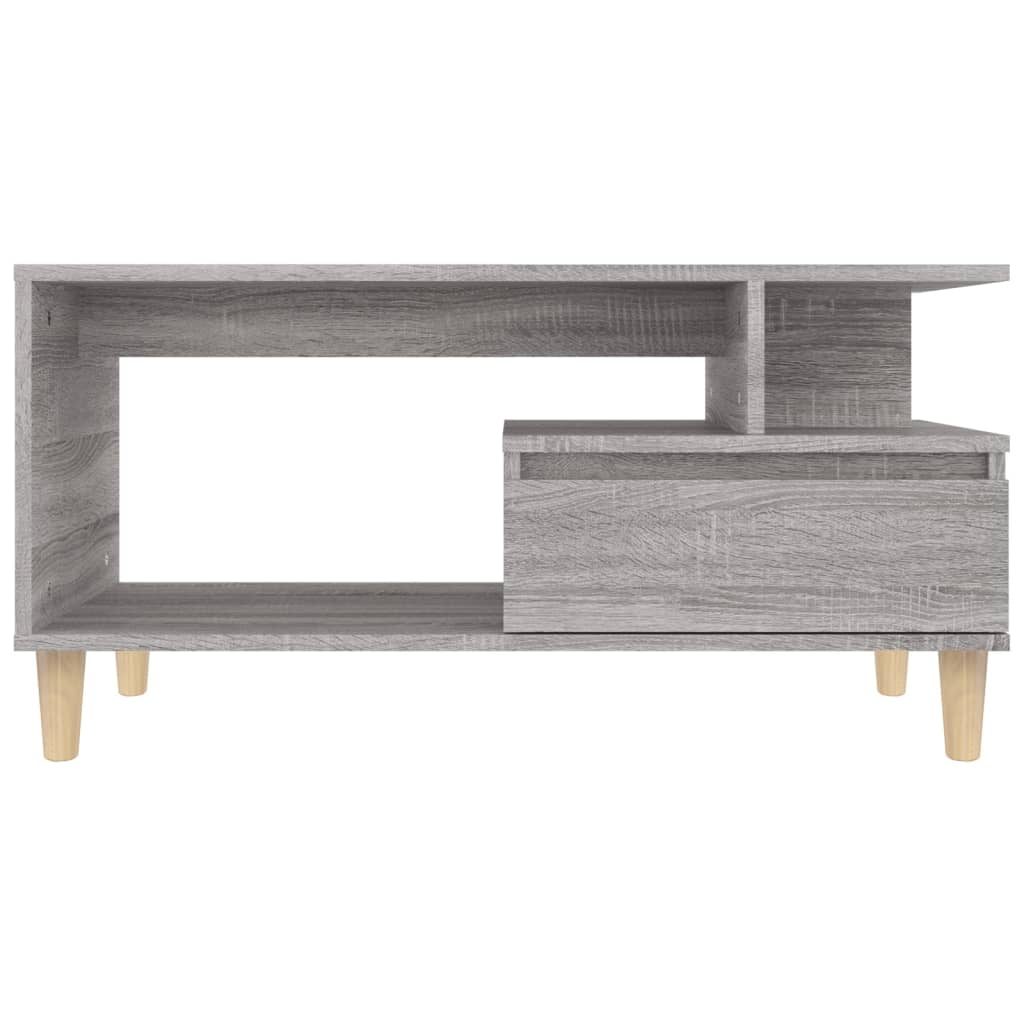 Salontafel 90x49x45 cm bewerkt hout bruineiken