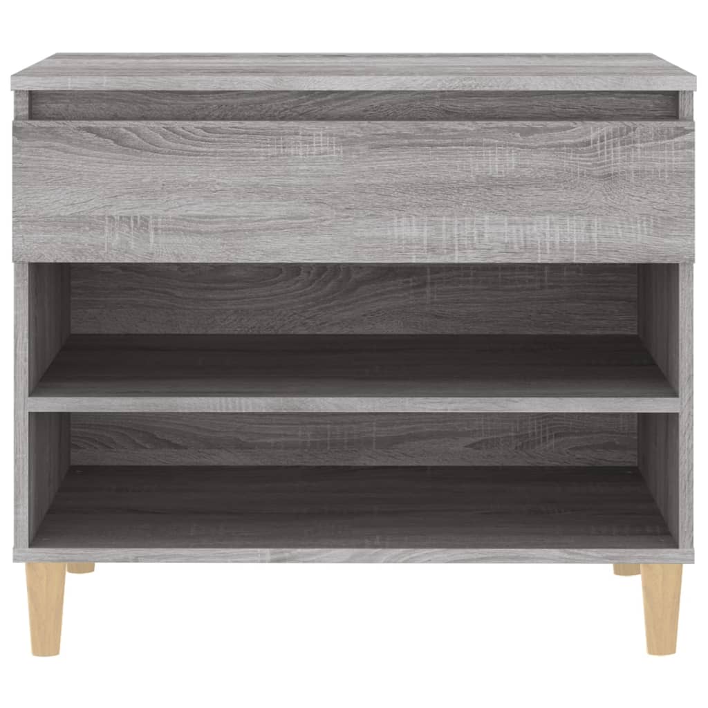 Schoenenkast 70x36x60 cm bewerkt hout bruin eikenkleur