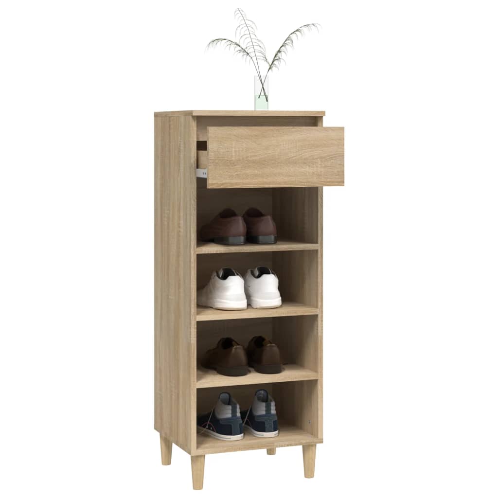 Schoenenkast 40x36x105 cm bewerkt hout