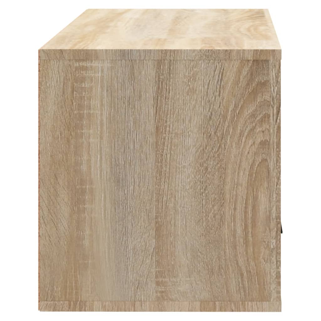 Wandschoenenkast 70x35x38 cm bewerkt hout