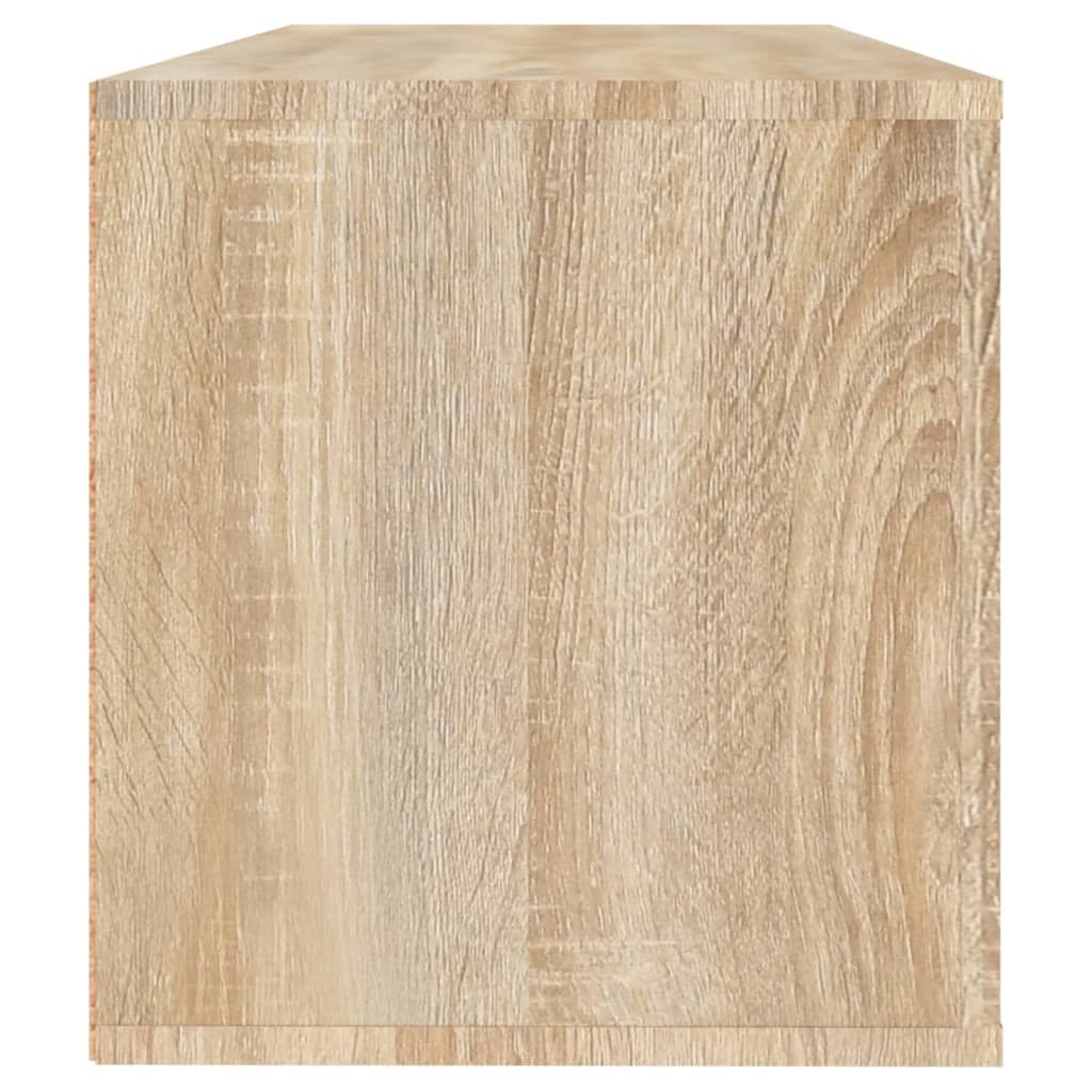 Wandschoenenkast 100x35x38 cm bewerkt hout