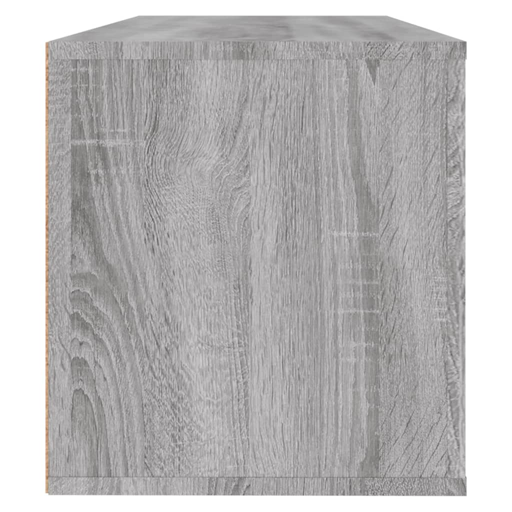 Wandschoenenkast 100x35x38 cm bewerkt hout