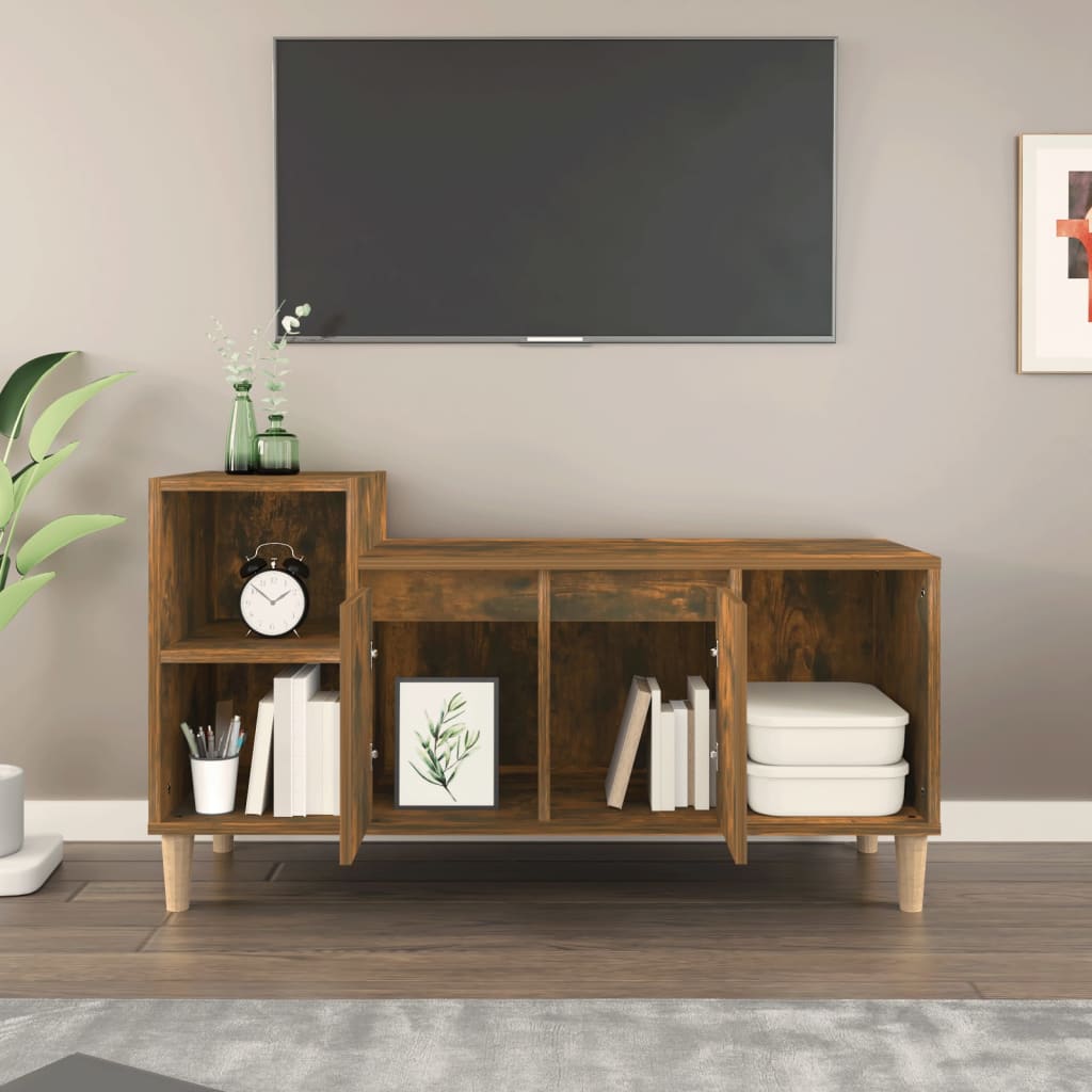 Tv-meubel 100x35x55 cm bewerkt hout