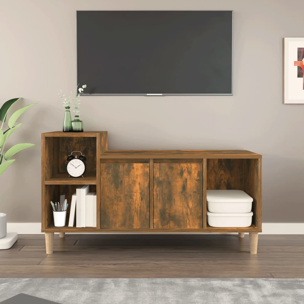 Tv-meubel 100x35x55 cm bewerkt hout