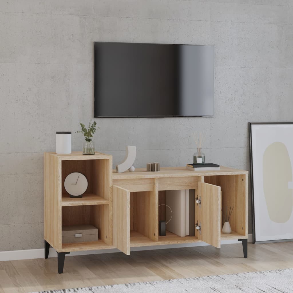 Tv-meubel 100x35x55 cm bewerkt hout