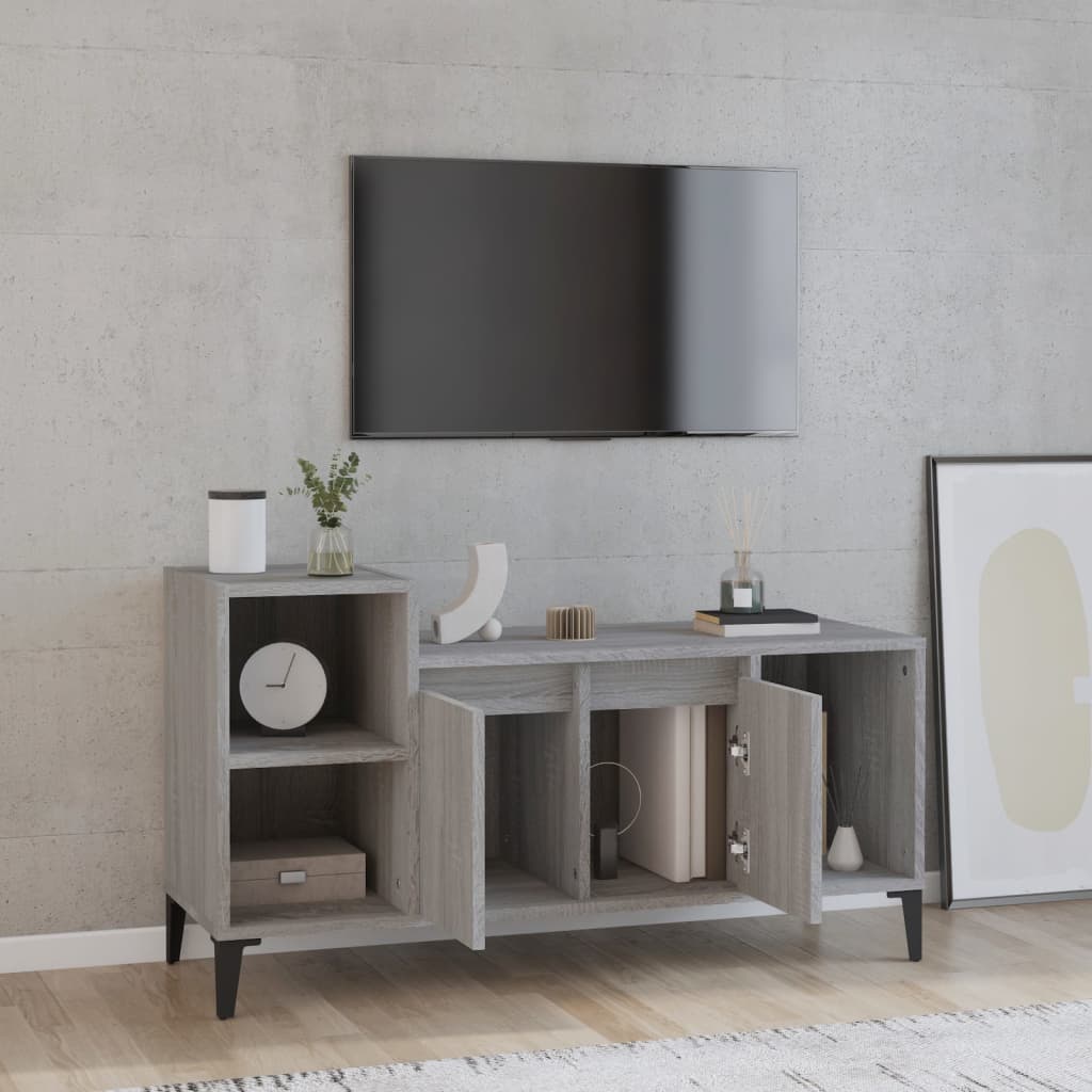 Tv-meubel 100x35x55 cm bewerkt hout