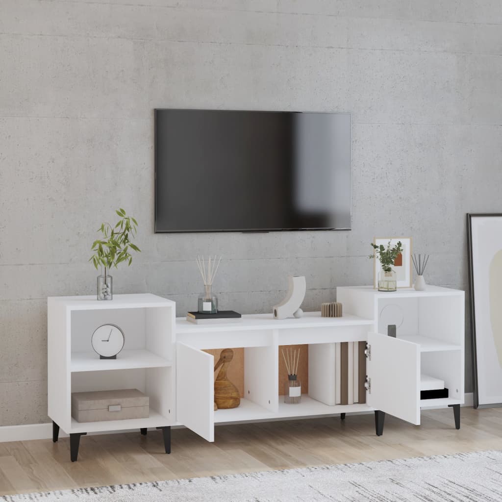 Tv-meubel 160x35x55 cm bewerkt hout