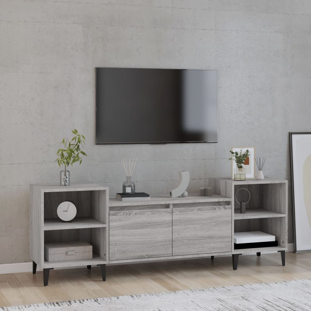 Tv-meubel 160x35x55 cm bewerkt hout